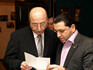 Перед началом заседания. Вице-президенты ЕАЕК Давид Якобашвили (слева) и Мераб Елашвили